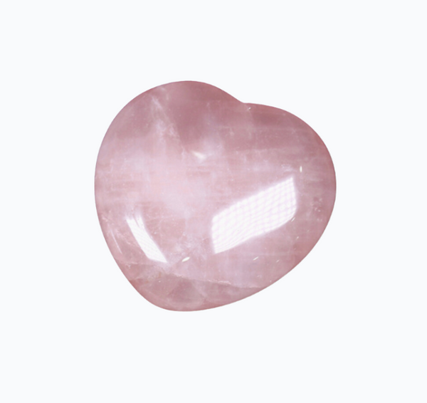 Rose Quartz Heart-shaped Palm Stone