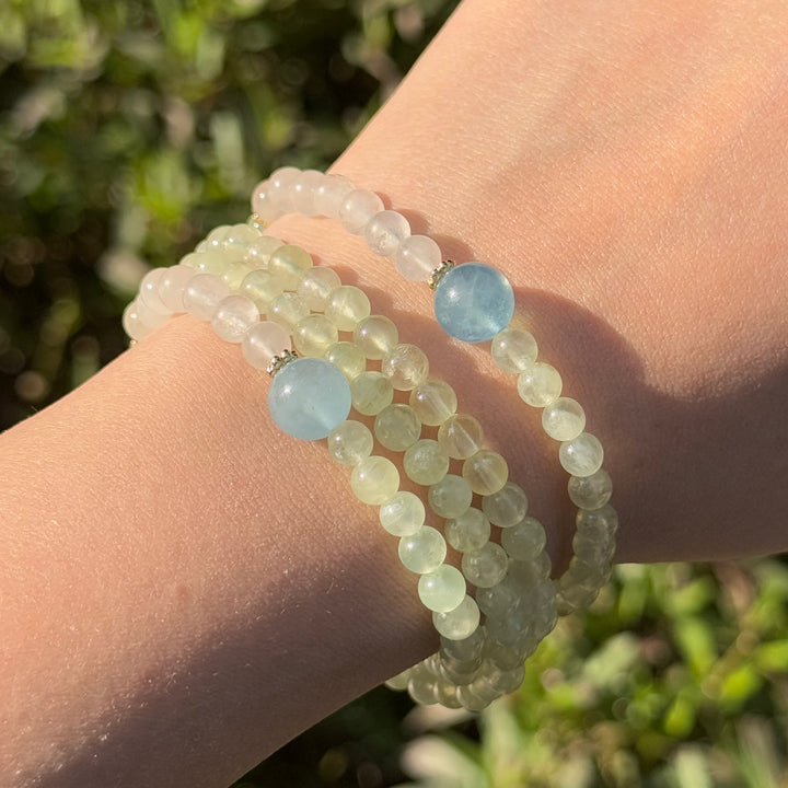 Valentine’s Day gift - Prehnite crystal jewelry