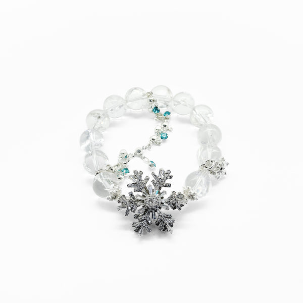 Winter Radiance Snowflake Crystal Bracelet